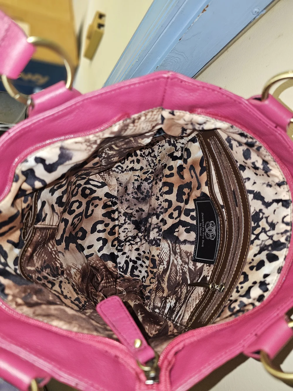 Shariff! RARE! Vintage! Made in New York Pink Floral Fringe shoulder bag